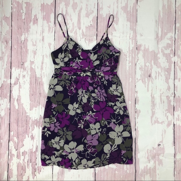 Elle Purple Floral Dress - Picture 1 of 4